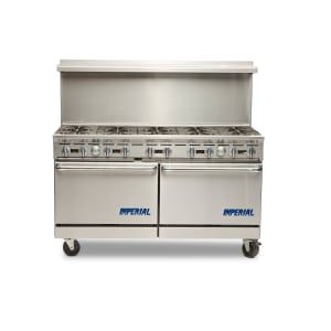 406-IR10 60" 10 Burner Gas Range w/ (2) Standard Ovens, Natural Gas