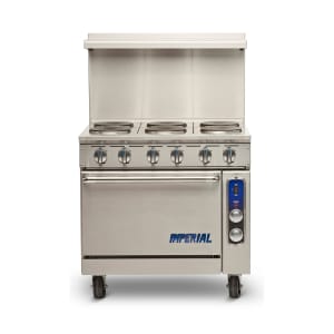 406-IR6EXB2083 36" Pro Series 6 Sealed Element Electric Range w/ Storage Base, 208v/3ph