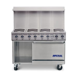 406-IR8E 48" Pro Series 8 Sealed Element Electric Range w/ (2) Space Saver Ovens, 208v/3ph
