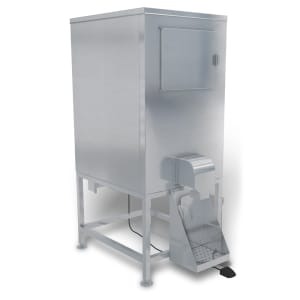 954-DISP500CSPL Center Mounted Ice Bagger w/ 647 lb Bin
