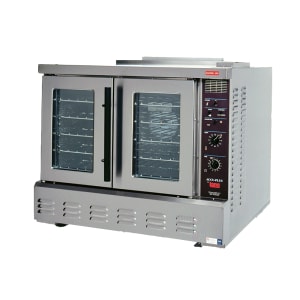 360-GCODAP1LP Bakery Depth Single Full Size Liquid Propane Gas Convection Oven - 60,000 BTU