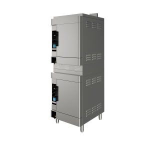 301-SIRIUSII12NG (12) Pan Convection Steamer - Legs, Natural Gas