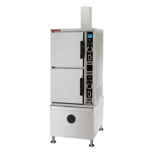 301-ETP10GLP (10) Pan Convection Steamer - Cabinet, Descaling Port, Liquid Propane