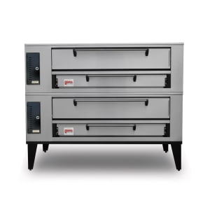 840-SD1048STACKEDNG Floor Model Double Pizza Deck Oven - Natural Gas