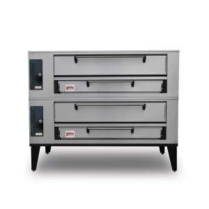 840-SD1060STACKEDNG Floor Model Double Pizza Deck Oven - Natural Gas