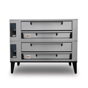 840-SD236STACKEDLP Floor Model Double Pizza Deck Oven - Liquid Propane