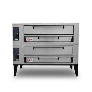 840-SD866STACKEDLP Floor Model Double Pizza Deck Oven - Liquid Propane