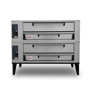 840-SD448STACKEDLP Floor Model Double Pizza Deck Oven - Liquid Propane