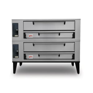 840-SD660STACKEDNG Floor Model Double Pizza Deck Oven - Natural Gas