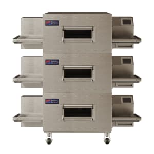 961-PS640G3NG 77" Gas Triple Impingement Conveyor Oven - Natural Gas