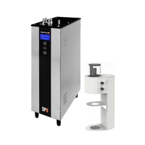 691-1000833WUS SP9 Series 1 gal Twin Brew Coffee Brewer w/ Manual Controls - White, 230v