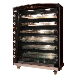 127-MAG6GASLP MAG Series Gas 6 Spit Rotisserie w/ 30 Bird Capacity, Liquid Propane
