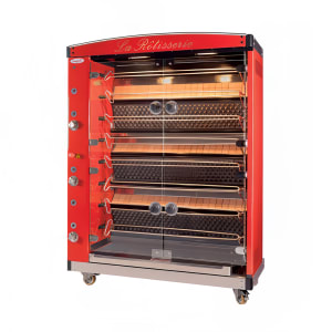 127-MAGFLAM588NG MAGFLAM Series Gas 8 Spit Rotisserie w/ 56 Bird Capacity, Natural Gas