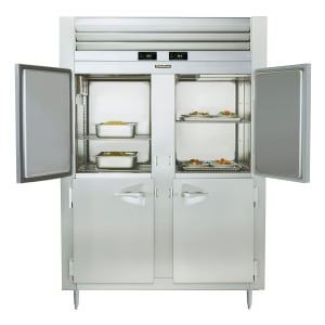 206-RDT232NUTHHS115 52 1/8" Spec-Line Two Section Commercial Combo Refrigerator Freezer - Solid Doors, Dual Temp, 115v