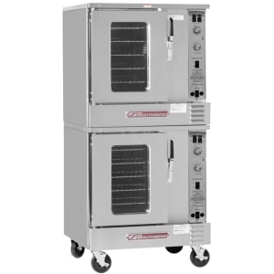 348-PCHE15SSV2081 Platinum Ventless Double Half Size Convection Oven - 7.5kW, 208v/1ph