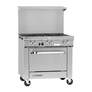 348-S36D1GNG 36" 4 Burner Gas Range w/ Griddle & Standard Oven, Natural Gas