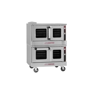 348-TVGS22SCNG TruVection Double Full Size Natural Gas Convection Oven - 52,000 BTU 