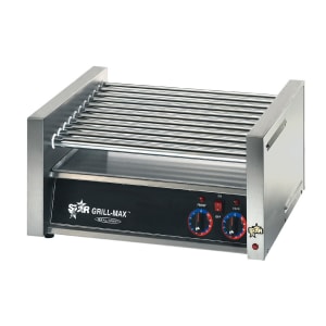 062-45C 45 Grill-Max® Hot Dog Roller Grill w/ Manual Controls - Slanted Top, 120v
