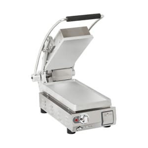 062-9DPST7A120V Single Commercial Panini Press w/ Aluminum Smooth Plates, 120v