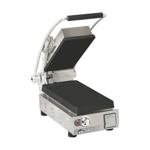 062-9PPGT7IA240V Single Commercial Panini Press w/ Cast Iron Grooved Plates, 240v/1ph