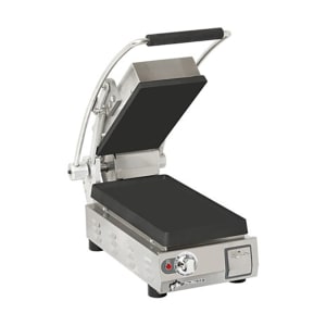 062-9PPGT7IEA240V Single Commercial Panini Press w/ Cast Iron Grooved Plates, 240v/1ph