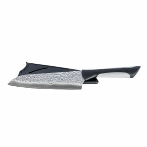 194-AB7064 7" Santoku Knife w/ Black Soft-Grip Handle, Stainless Steel Blade