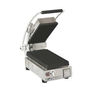 062-9DPST7IEA120V Single Commercial Panini Press w/ Cast Iron Smooth Plates, 120v
