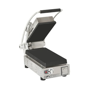 062-9DPST7IA120V Single Commercial Panini Press w/ Cast Iron Smooth Plates, 120v