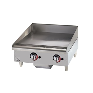 062-624MF 24" Gas Griddle w/ Manual Controls - 1" Steel Plate, Convertible