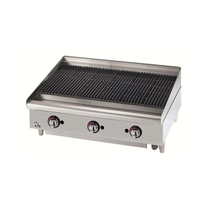 062-6036CBF 36" Gas Charbroiler - Cast Iron Grate, Adjustable Control Valve