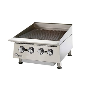 062-8024CBNG 24" Gas Charbroiler w/ Cast Iron Grates - Manual Controls, Natural Gas