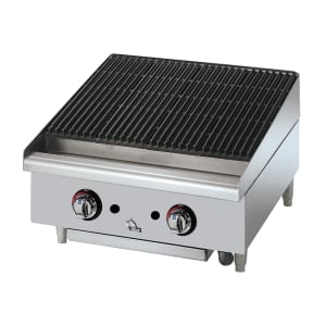 062-6124RCBF 24" Gas Charbroiler - Adjustable Manual Controls