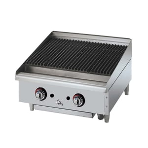 062-6024CBF 24" Gas Charbroiler - Cast Iron Grate, Adjustable Control Valve