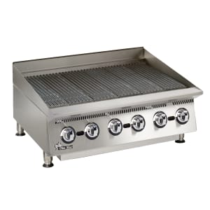 062-8036CBANG 36" Lava Rock Gas Charbroiler w/ Manual Controls, Convertible