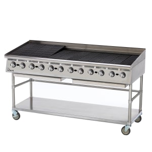 062-8172RCBBLP 72" Gas Charbroiler w/ Steel Grates, Liquid Propane