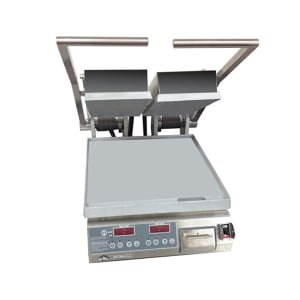 062-GR14STE240 Double Commercial Panini Press w/ Aluminum Smooth Plates, 240v/1ph