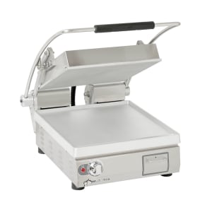 062-GR14TB Single Commercial Panini Press w/ Aluminum Smooth Plates, 120v