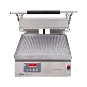 062-CG14E2082401 Single Commercial Panini Press w/ Aluminum Grooved Plates, 240v/1ph