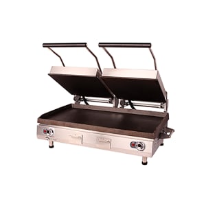 062-PSC28I Double Commercial Panini Press w/ Cast Iron Smooth Plates, 240v/1ph
