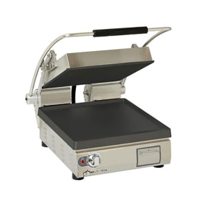 062-PST14IGT2081 Single Commercial Panini Press w/ Cast Iron Grooved & Smooth Plates, 240v/1ph