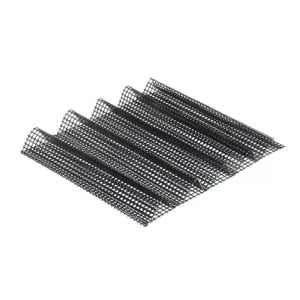 589-NGC1537 Mesh Teflon Cooking Basket, Wavy, 10 1/8 x 10 1/8 x 2"