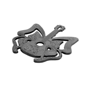 261-L8TRDLY 8" Dolly Parton Cast Iron Trivet, Love Is Like a Butterfly