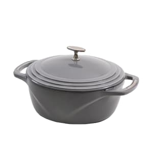261-U6ID700 6 qt USA Enamel™ Enameled Cast Iron Dutch Oven, Moonstruck