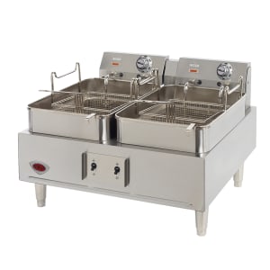 439-F30 Countertop Electric Fryer - (2) 15 lb Vats, 208-240v