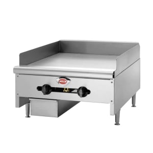 439-HDG6030G 60" Gas Griddle w/ Manual Controls - 3/4" Steel Plate, Convertible