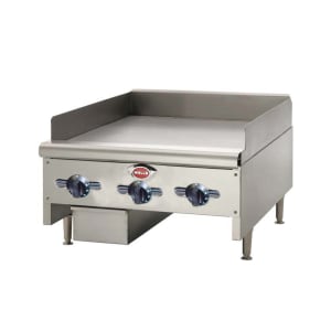 439-HDTG2430G 24" Gas Griddle w/ Thermostatic Controls - 3/4" Steel Plate, Convertible