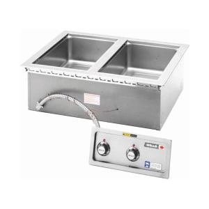 439-MOD200TDMAF Drop-In Hot Food Well w/ (2) Full Size Pan Capacity, 208-240v