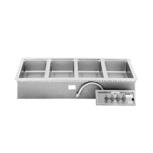 439-MOD400TDM Drop-In Hot Food Well w/ (4) Full Size Pan Capacity, 208 240v/3ph