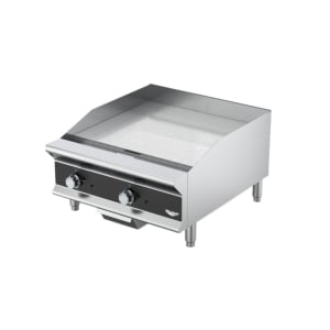 175-GGMDM24 24" Gas Griddle w/ Manual Controls - 3/4" Steel Plate, Convertible