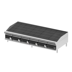175-CBGMD60 60" Medium-Duty Gas Charbroiler w/ Reversible Grill Plates - Stainless Steel, Convertible
